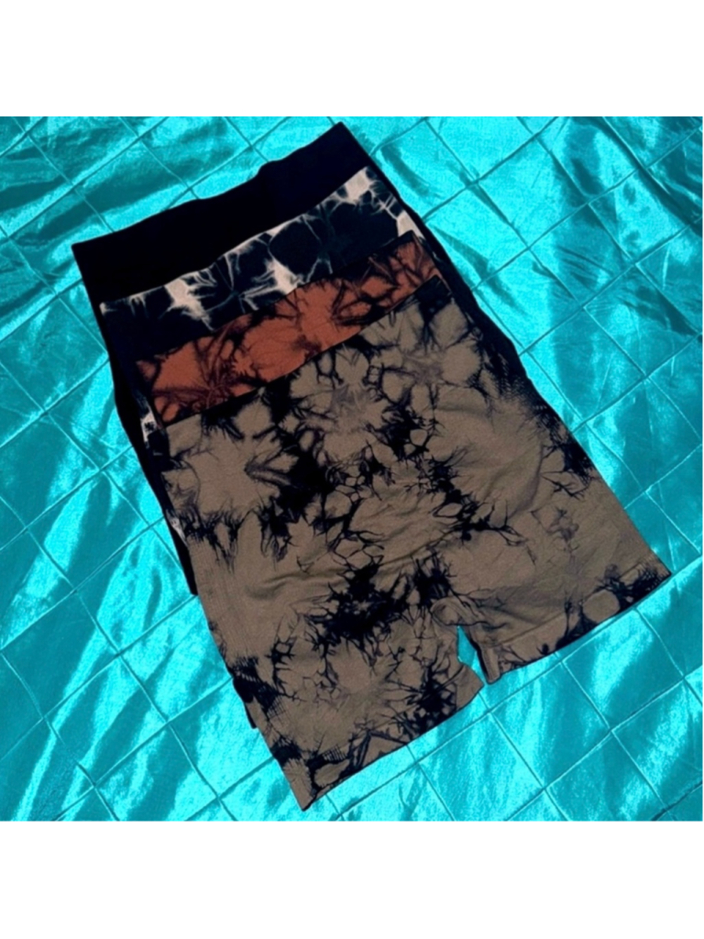 Women's Tie-Dye Bike Shorts Size S